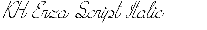 KH Erza Script Italic