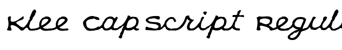 Klee CapScript Regular