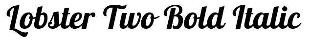 Lobster Two Bold Italic