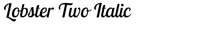 Lobster Two Italic