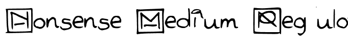 Nonsense Medium Regular