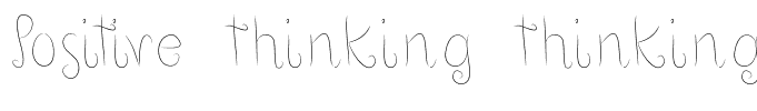 Positive thinking thinking
