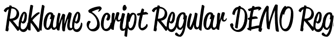 Reklame Script Regular DEMO Regular