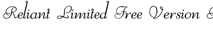 Reliant Limited Free Version Regular
