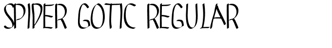 SPIDER GOTIC Regular