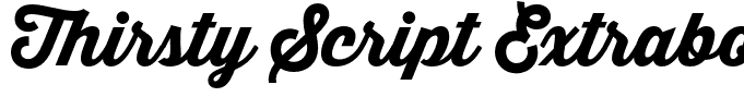 Thirsty Script Extrabold Demo Regular