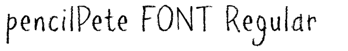 pencilPete FONT Regular