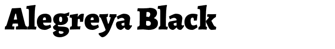 Alegreya Black