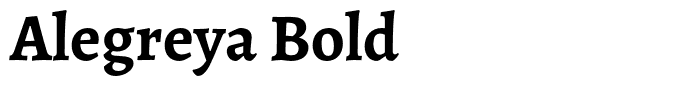 Alegreya Bold