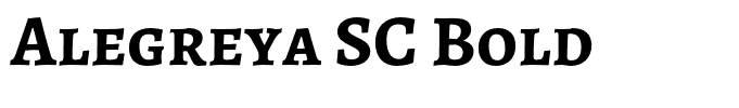 Alegreya SC Bold