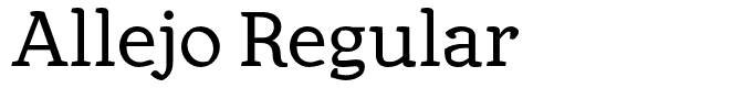 Allejo Regular
