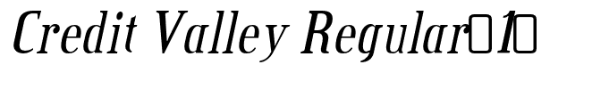Credit Valley Regular[1]