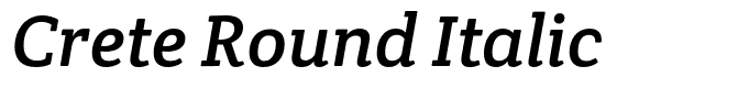 Crete Round Italic