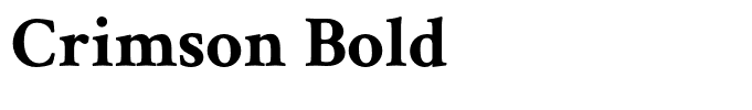 Crimson Bold