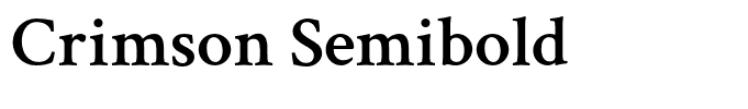 Crimson Semibold