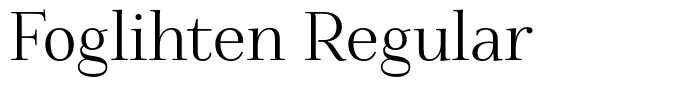 Foglihten Regular
