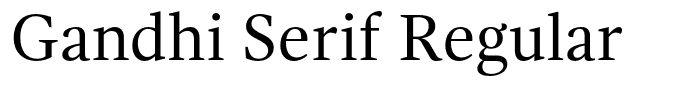 Gandhi Serif Regular