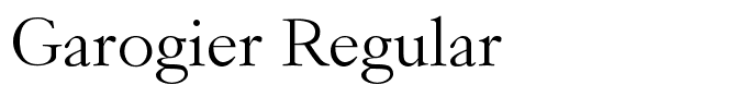 Garogier Regular