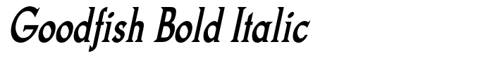 Goodfish Bold Italic