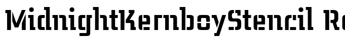 MidnightKernboyStencil Regular