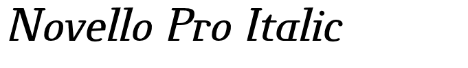 Novello Pro Italic