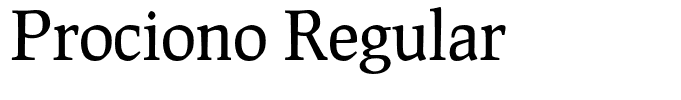 Prociono Regular