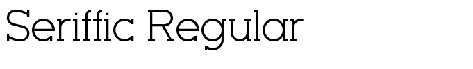 Seriffic Regular