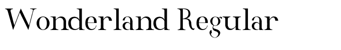 Wonderland Regular