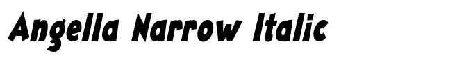 Angella Narrow Italic
