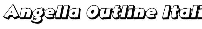 Angella Outline Italic