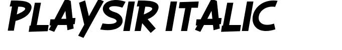 PLAYSIR Italic