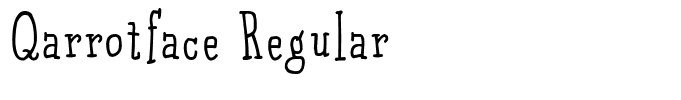 Qarrotface Regular
