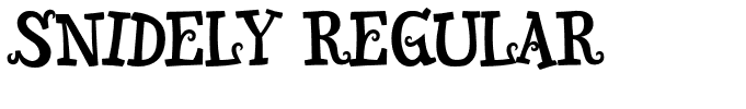 Snidely Regular