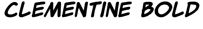 Clementine Bold Italic