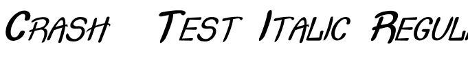 Crash  Test Italic Regular