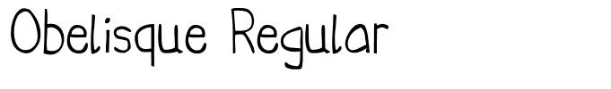 Obelisque Regular