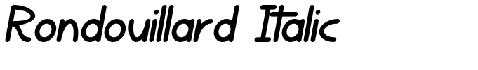 Rondouillard Italic