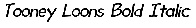 Tooney Loons Bold Italic