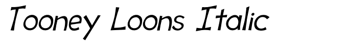 Tooney Loons Italic