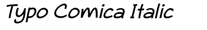 Typo Comica Italic