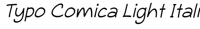 Typo Comica Light Italic