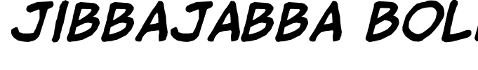 jibbajabba Bold Italic