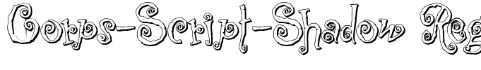 Corps-Script-Shadow Regular