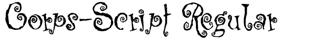 Corps-Script Regular