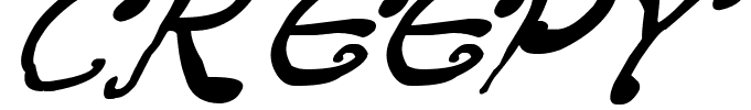 Creepy Scrawly Italic