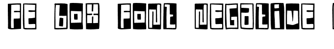 FE Box Font Negative Regular