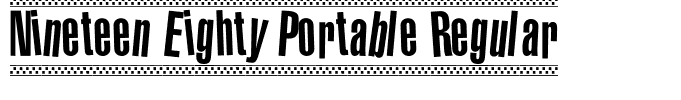 Nineteen Eighty Portable Regular
