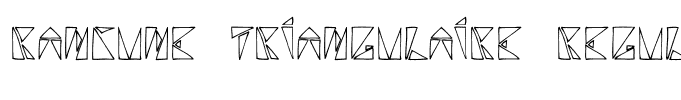rancune triangulaire Regular