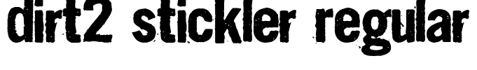 Dirt2 Stickler Regular