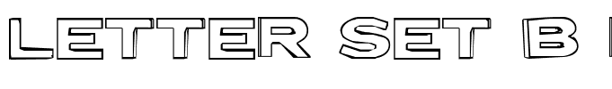 Letter Set B Regular